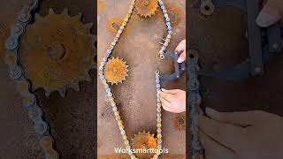 How do fix broken chain? Work smart not hard #hardwaretools #mechanic
