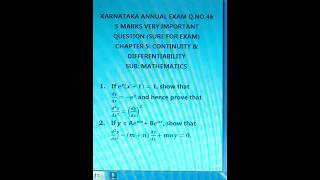 continuity and differentiability class12 plus2 intermediate 5 marks important questions #shorts