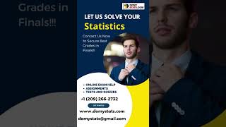 let us solve your Statistics | Contact Us Now to Secure Best Grades in Finals !!! #shorts