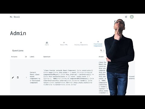 Learn React - Build a React Learning Platform - Authoring Tools Demo