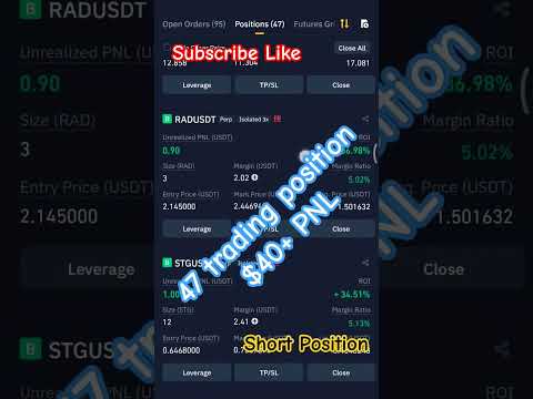 22 MARCH #latest #top 47 #coin $40 over #pnl #ai #trading #bot #shorts #crypto #trading #binance