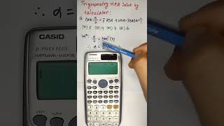 Trigonometry Mcq Solution by Calculator । Trigonometry Mcq । shorts #shorts #hscmath
