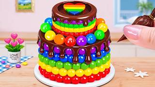 Yummy Rainbow Chocolate Buttercream Cake 🍫 Special  Episode Cake Recipes 🍪 How To Cake