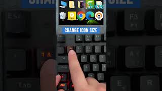 Change icon size. Computer tips and tricks #shortsdaily #computereducation #computertricks