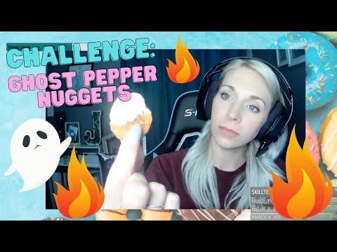 Trying Ghost Pepper Nuggets | snacks on stream | muckbang food asmr
