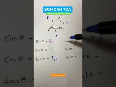 Trigonometry ratios - SOH CAH TOA - daily math practice #maths #mathsquiz #shorts #shortsfeed #math