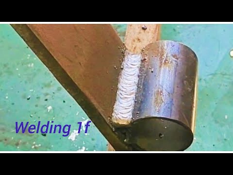 1f Basic technique and method for welding round square tube to thick plate in position 1f