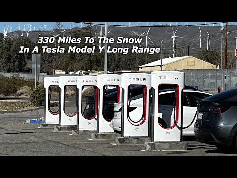 Driving a 2023 Model Y Long Range Through Desert and Snow: A 330-Mile Road Trip from LA to June Lake