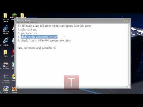 How to fix MineCraft startup error
