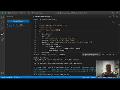 Making an UNO card game in Python - Part 1