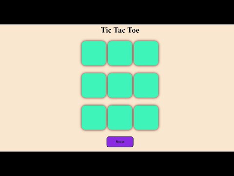 Tic Tac Toe Using HTML , CSS , Javascript .