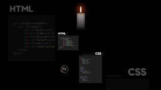 How to make Candel🕯️🧑‍💻| Html,Css, JavaScript  #shorts #javascript #animation