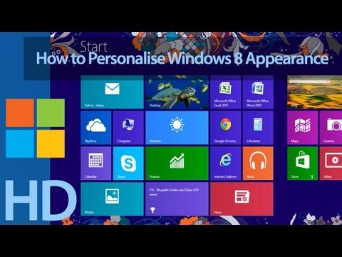 How to Personalise Windows 8 Appearance
