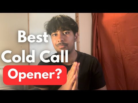 1st day of cold calling to get good at sales…