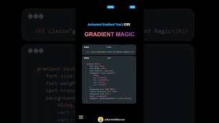 | Create Stunning Gradient Text Animation in CSS | CSS Animation Effect | CodeMinds