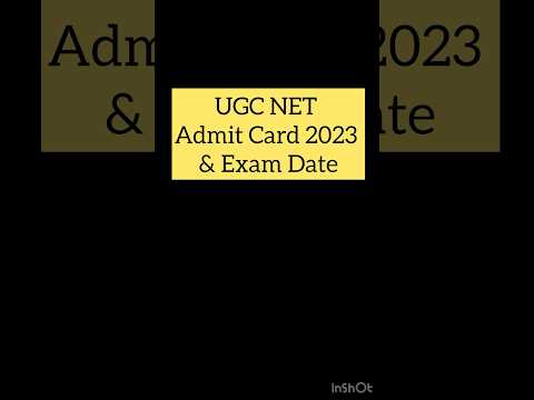 UGC NET Admit Card 2023 & Exam Date #job #gsssb #net #netadmitcard