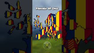 Romania or Chad #map #mapper #history #europe #geography #mapping #shorts