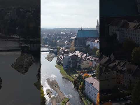 Explore Zgorzelec / Goerlitz from above 🌎 river is the border between poland & germany #djiair3