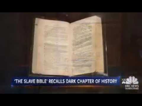 Finally Revealed.. The Slavery Bible! 📖