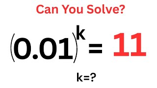 Tricky Math Olympiad Exponential Problem | Solve For K | 99% Fail This....