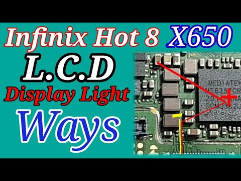 Infinix hot 8/x650 light not showing problem solved 100% done #hot8