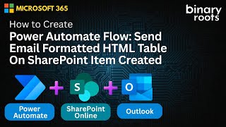 Power Automate: Email a Formatted HTML Table When a SharePoint Item Is Created