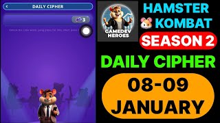 Hamster Kombat Daily Cipher | Hamster Kombat Daily Cipher Today 08 January | Hamster Kombat Cipher