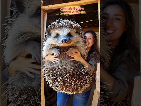 Amazing Animal Transformations: Before and After Growing Up! 🦅 #Animals #cute