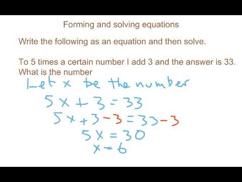 2nd form and solve equations