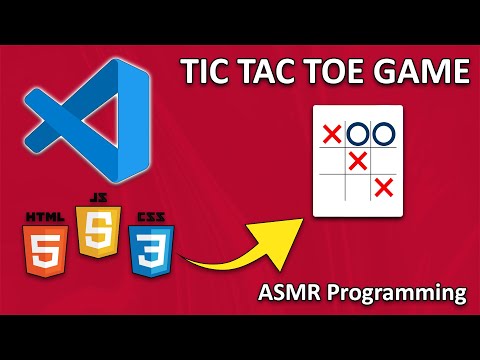 ASMR Programming- Tic Tac Toe Game - No Talking