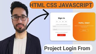 How to Create a Html & Css in JavaScript Project Login From