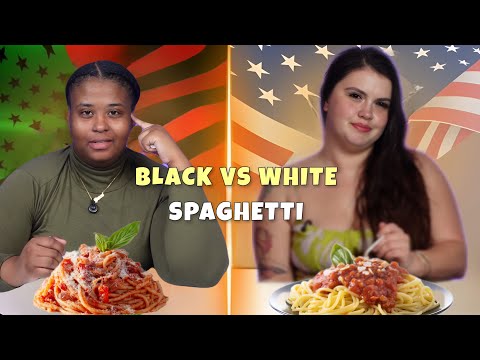 🍝 Black vs White: People Try Each Other’s Spaghetti | Who Wins Taste Wars?! 🔥