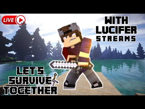 LET'S PLAY MINECRAFT SURVIVAL WITH SWAG 😕|| LUCIFER GAMING LIVE || MINECRAFT PE!