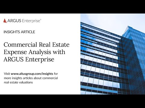 Commercial Real Estate Expense Analysis with ARGUS Enterprise