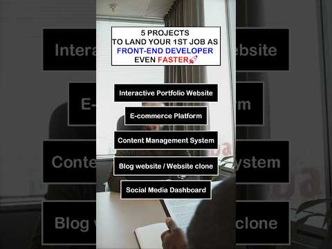 Check out these 5 projects to land your job as a frontend developer #webdevelopment #shorts