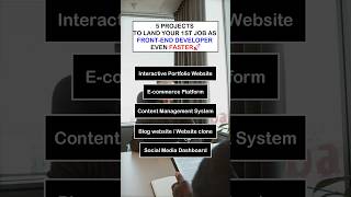 Check out these 5 projects to land your job as a frontend developer #webdevelopment #shorts