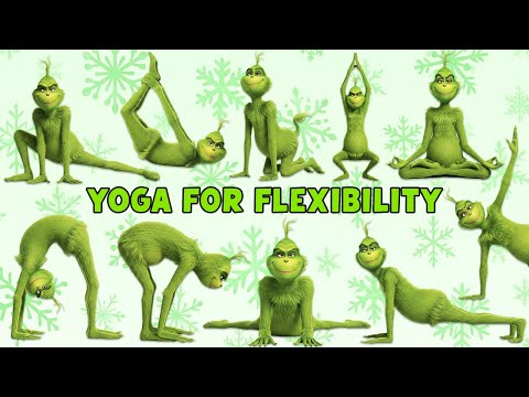 Christmas Yoga Poses | Warm ups for Kids | Yoga With The Grinch | Rainbow Yoga