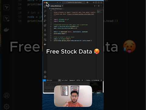 Free Stock Data for Your Algo Trading Bots! #algotrading #tradingbot #stockmarketing #finance