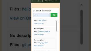 "Code snippets just got prettier! 💻 GitHub Gist viewer crafted with love using #HTML, #CSS,and #JS "