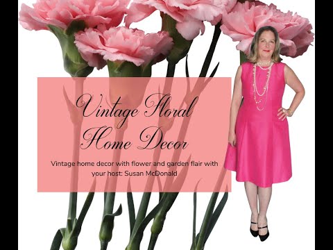 Vintage Home Decor With Flowers, Florals And Garden Themed Objects