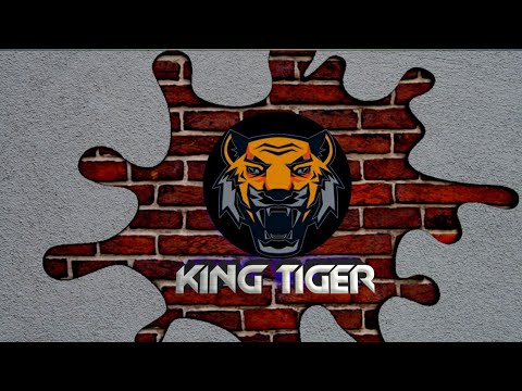 King tiger wall design,  best logo art by pixellab apps for android [  SMART ONLINE ]