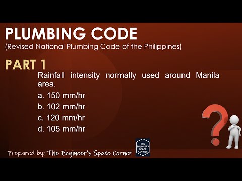 Plumbing Code Part 1 | The Engineer's Space Corner
