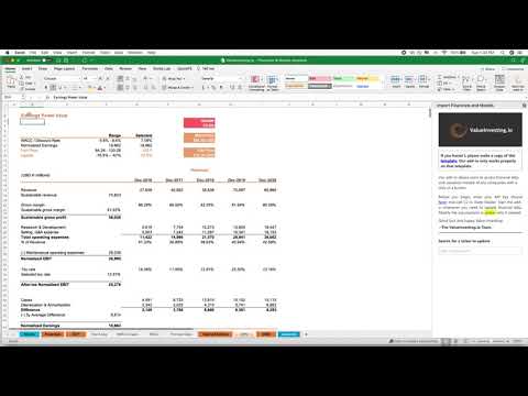 How to use our Excel add-in - ValueInvesting.io Automated DCF and WACC