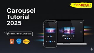 HTML CSS JavaScript Carousel Tutorial 2025   Build Slider