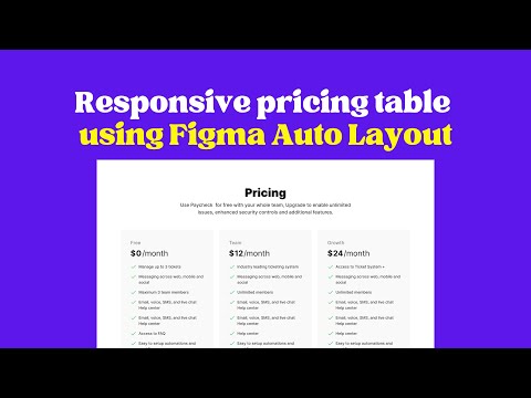 Figma autolayout - Responsive Pricing Table Tutorial