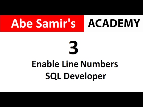 How to enable line numbers in SQL Developer