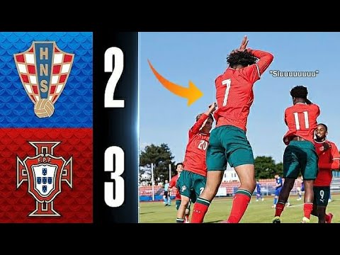 Cristiano Ronaldo junior SCORED 2 GOALS! [Portugal U15 vs Croatia 15 in finals] (18/05/2025)