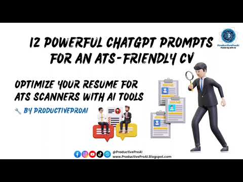 12 ChatGPT Prompts to Beat the ATS & Get More Job Interviews in 2025! (CV Tips + AI Tools)