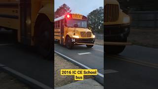 2016 IC CE School bus morning pickup #icbus #schoolbus