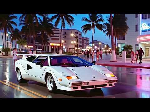 it's summer 1985, you're driving alone in Miami